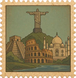 New Seven Wonders stamp